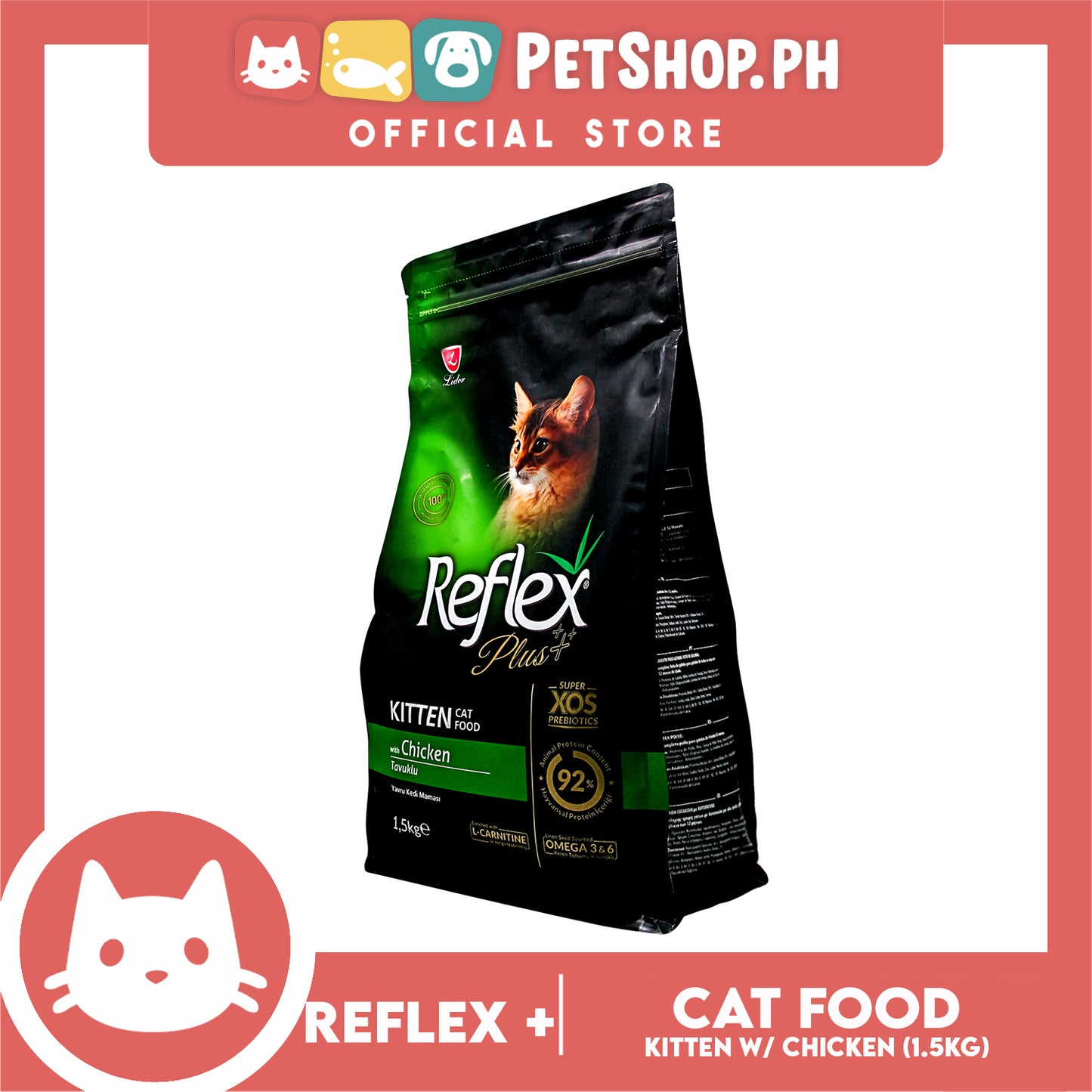 Reflex Kitten Cat Food with Chicken 1.5 Kg