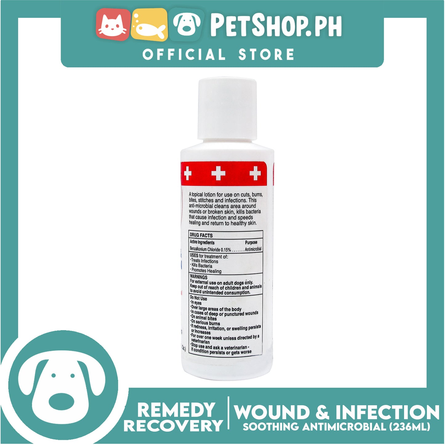Remedy + Recovery Wound & Infection medication 118mL