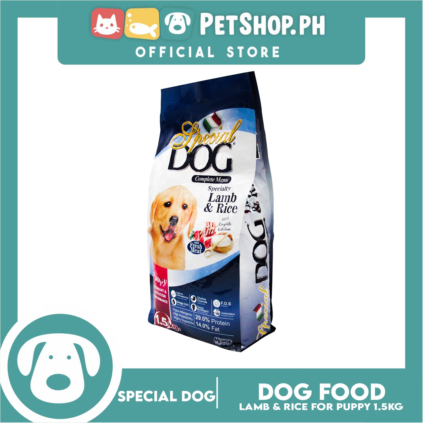 Special Dog Adult Lamb and Rice 1.5kg For All Breed Adult, Dog Dry Food