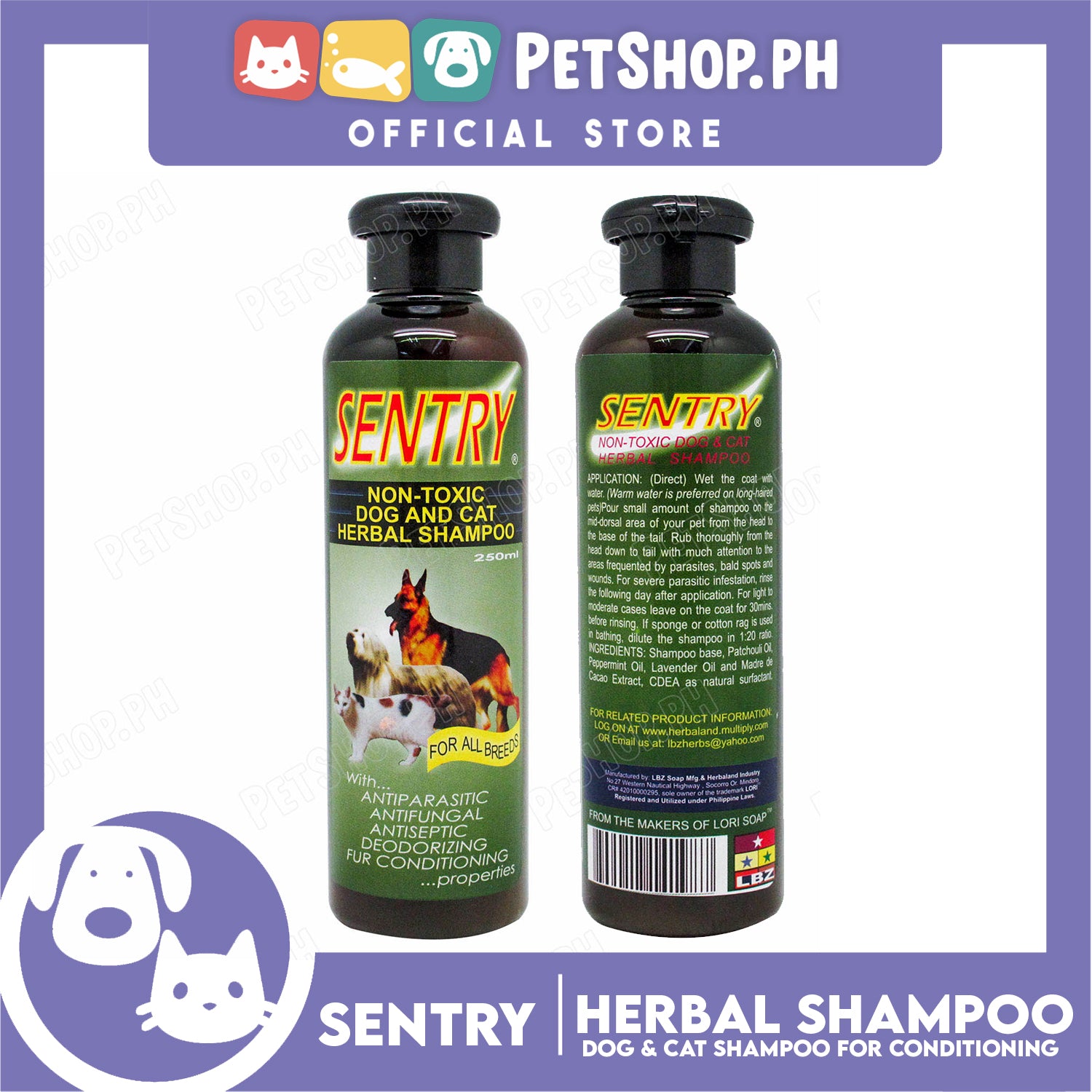 Sentry discount dog shampoo