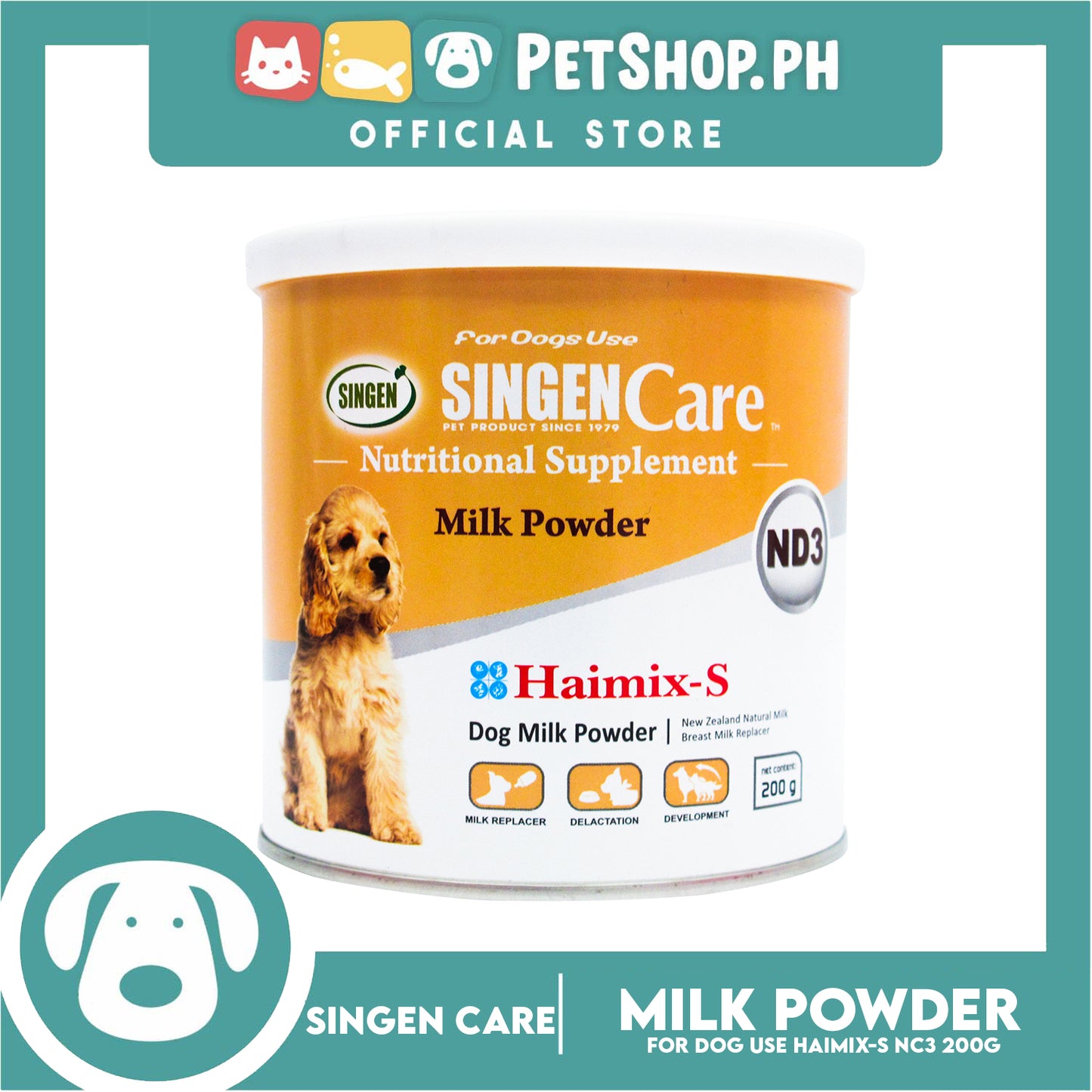 Singen Care Nutritional Supplement ND3 Milk Powder 200g Dog Milk Powder