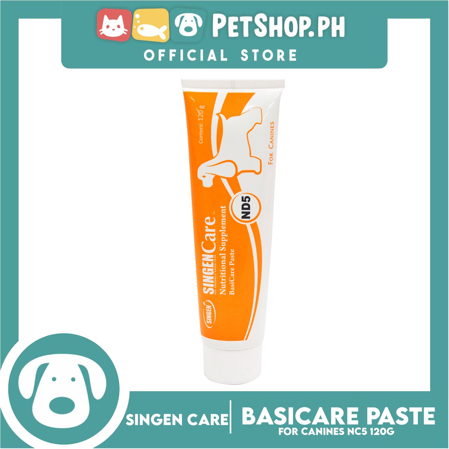 Singen Nutritional Supplement ND5 Basicare Paste 120g for Dogs