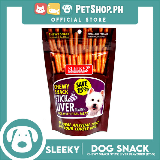 Sleeky Chewy Snack Stick Liver Flavored 175g Dog Treats