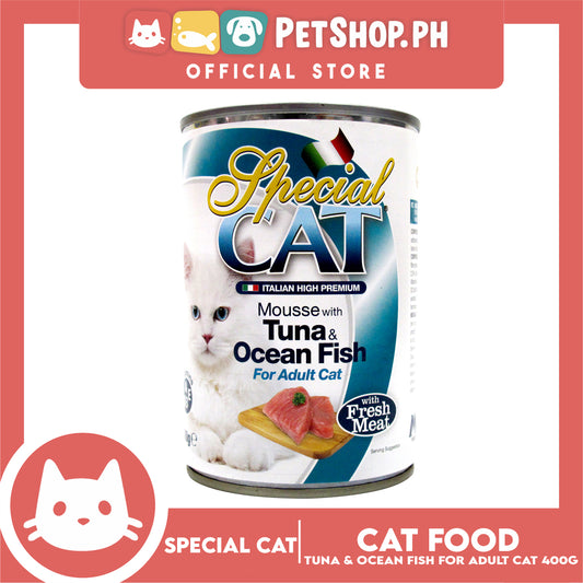 Monge Special Cat Mousse 400g (Tuna and Ocean Fish) Cat Wet Food, Cat Canned Food