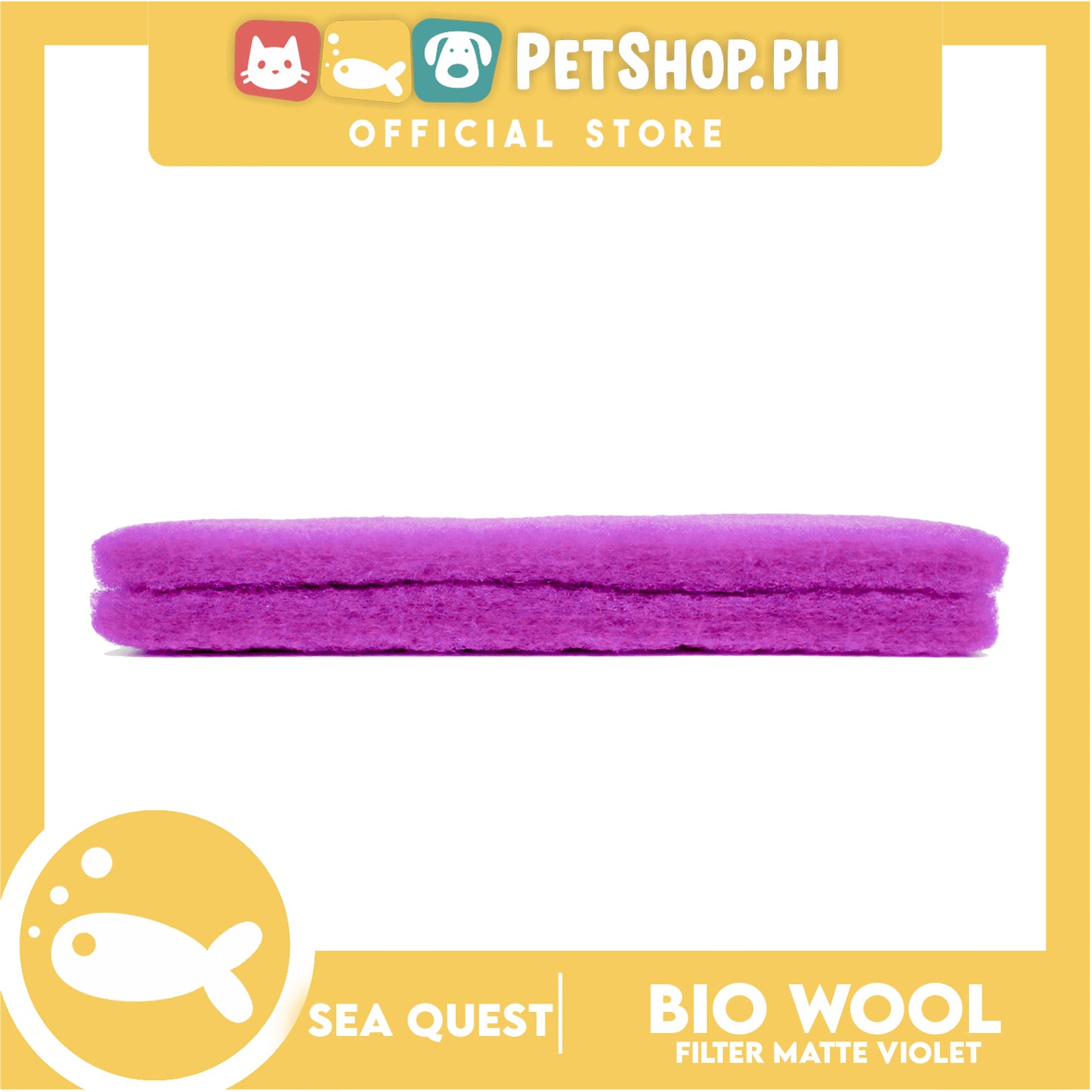 Sea Quest Bio Wool Filter Media Biological Filter Mat (Violet)