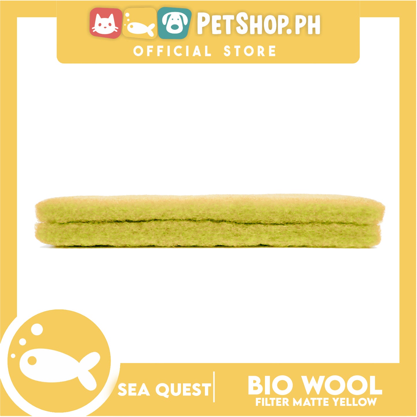 Sea Quest Filter Media Biological Filter Mat Yellow