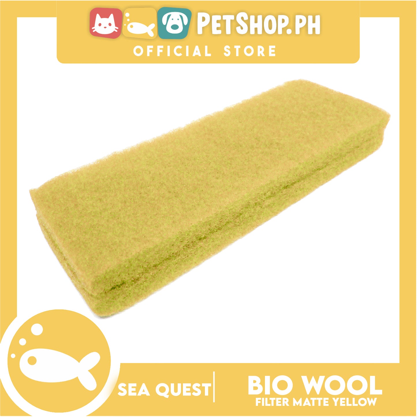 Sea Quest Filter Media Biological Filter Mat Yellow