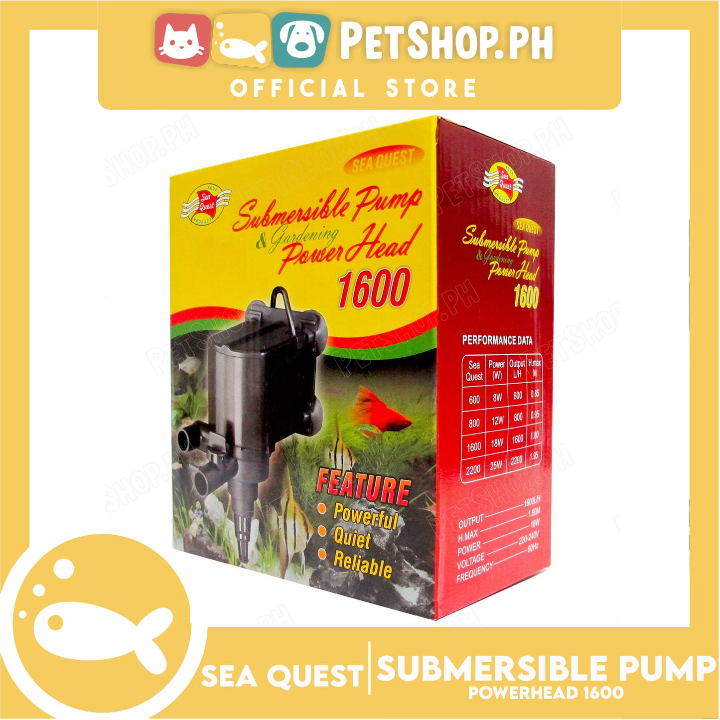 Sea Quest Submersible Pump 1600