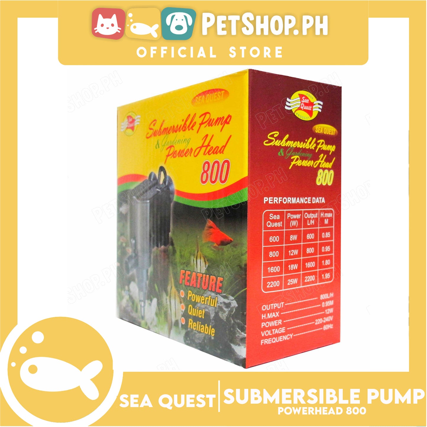 Sea Quest Submersible Pump 800