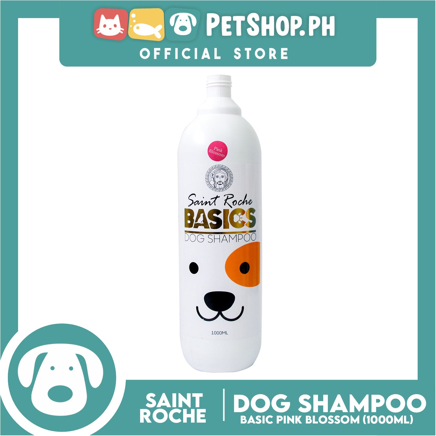 Saint Roche Basics (Pink Blossom) 1 Liter Dog Shampoo