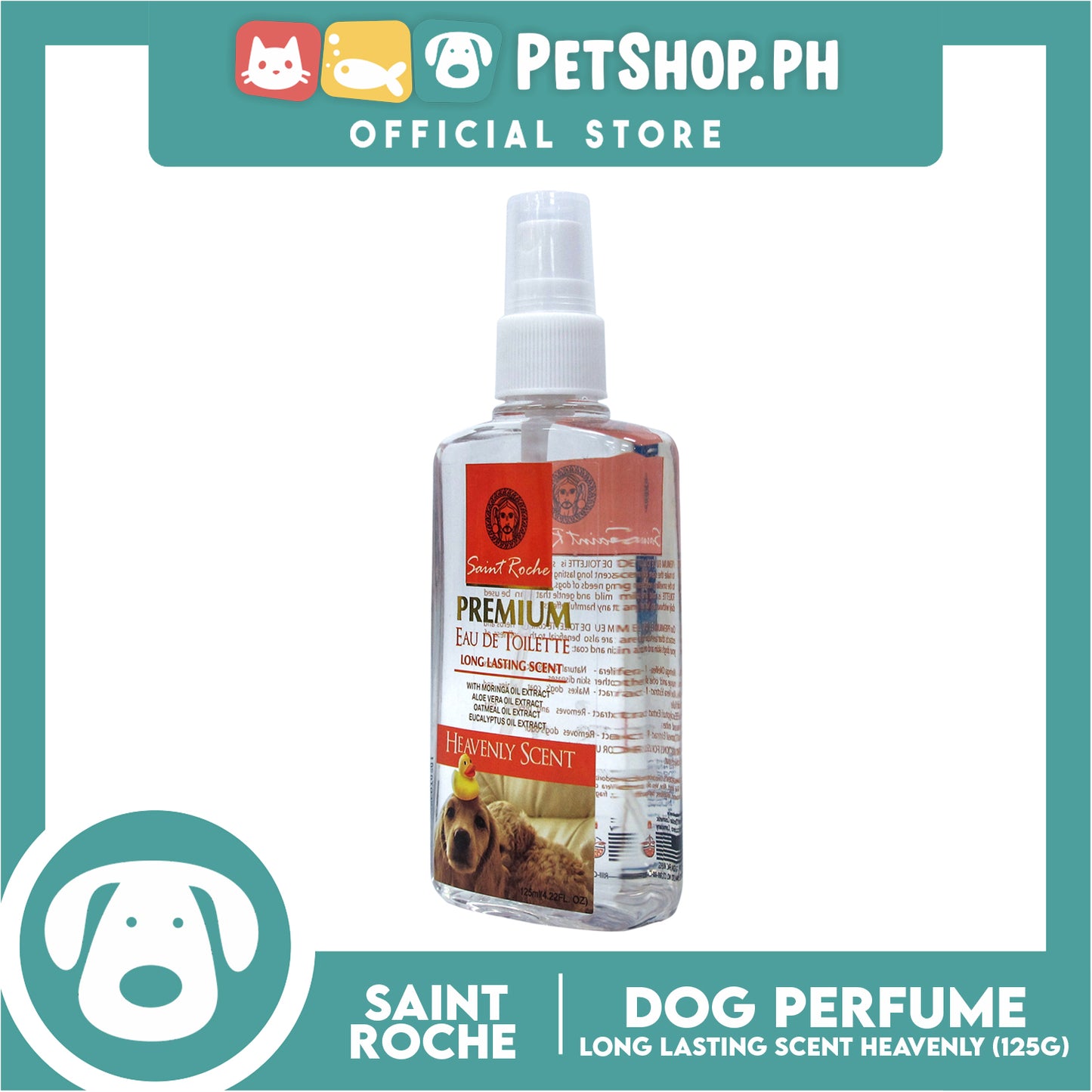 Saint Roche Premium Eu De Toilette Scent (Heavenly Scent) 125ml Perfume for Your Dogs