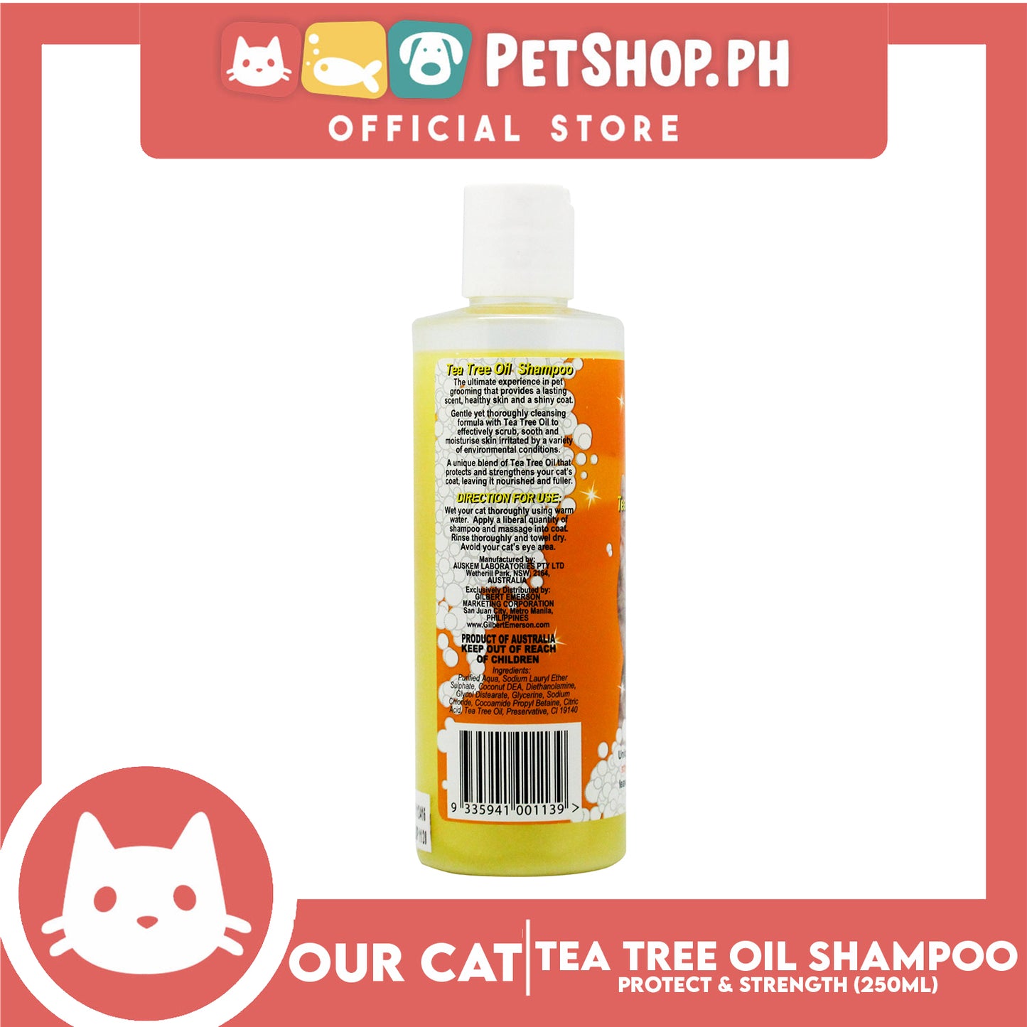 Our Cat Tea Tree Oil Shampoo 250mL