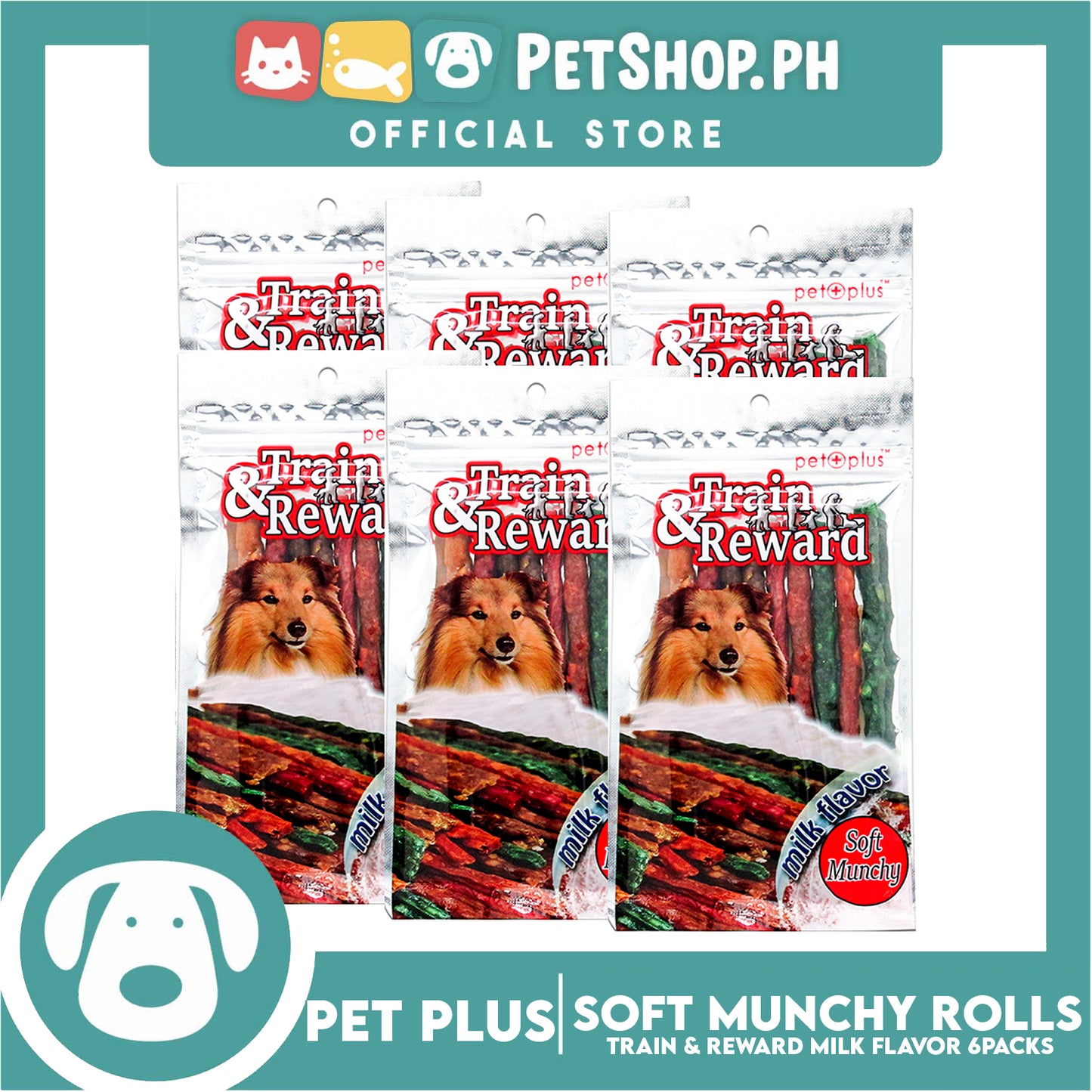 Pet+Plus Train & Reward Soft Munchy Roll 6pcs/pack