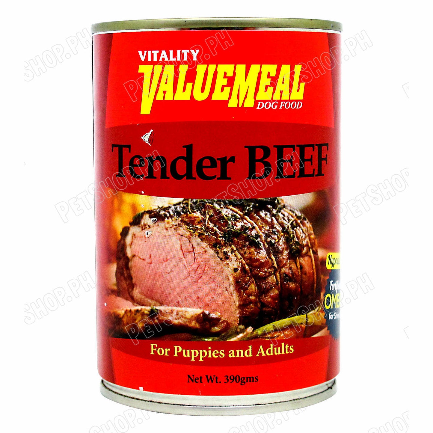Vitality ValueMeal Canned Dog Food For Puppies And Adults 390g (Tender Beef) Dog Food, Dog Wet Food