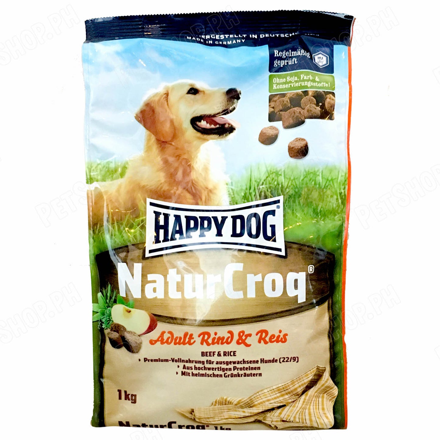 Happy Dog Naturcroq Beef & Rice 1kg