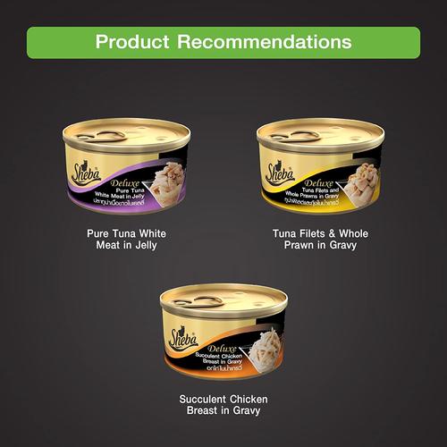 Sheba Succulent Tuna and Snapper in Gravy 85g Grain-Free Cat Wet Food
