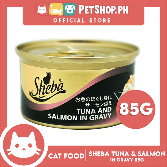 Sheba Succulent Tuna and Salmon in Gravy 85g Grain-Free Cat Wet Food