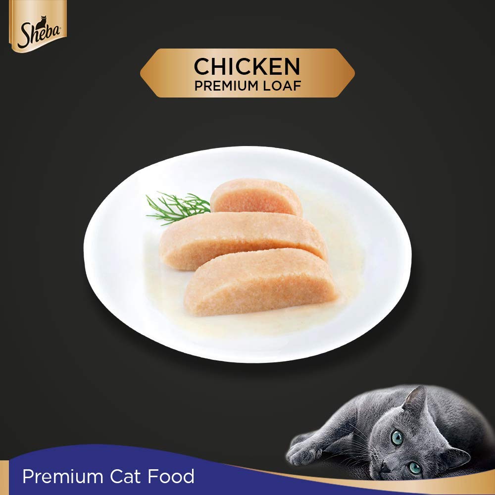 Sheba Kitten Chicken Premium Loaf 70g Fine Food for Kitten
