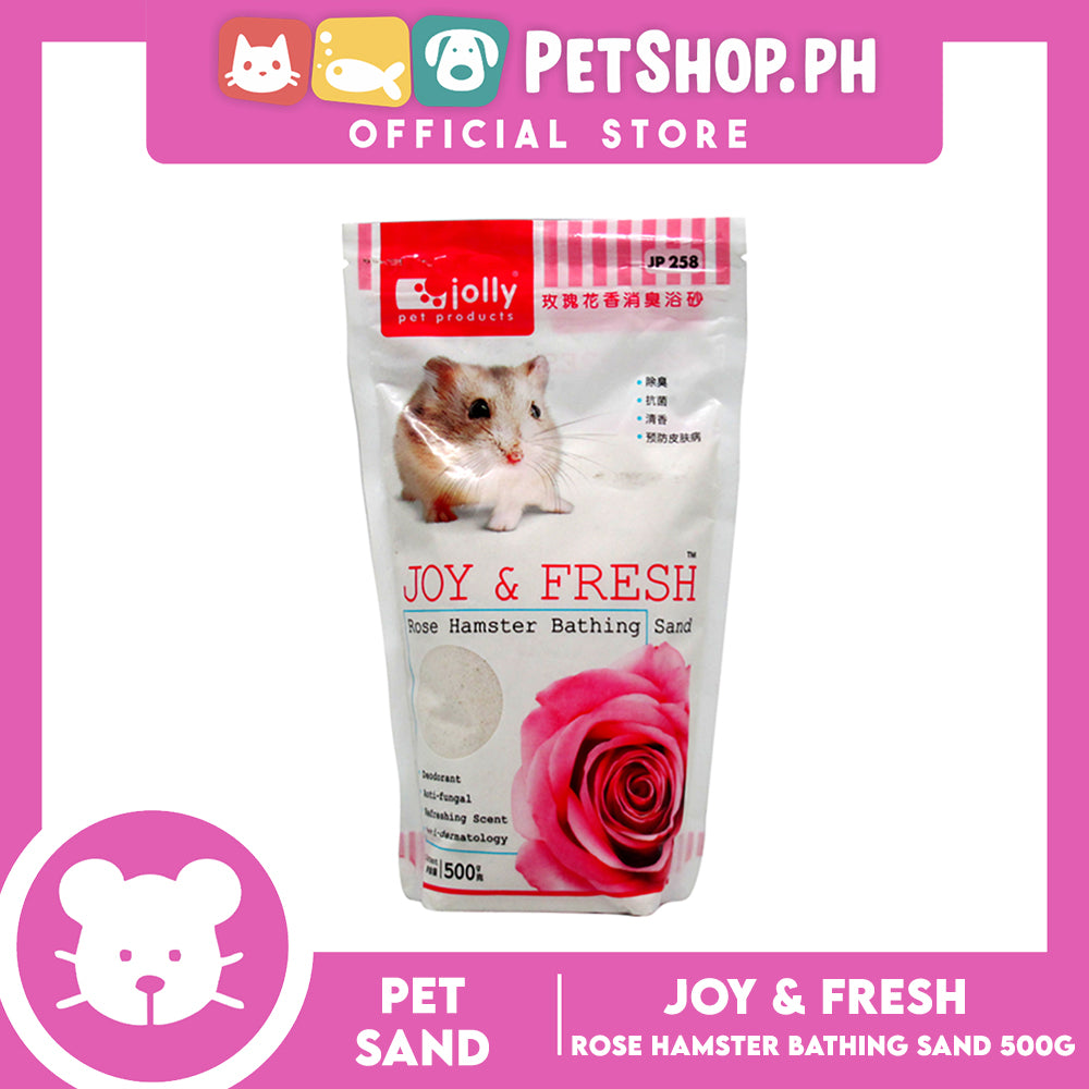 Jolly Pet Joy And Fresh Hamster Bathing Sand 500g (Rose)
