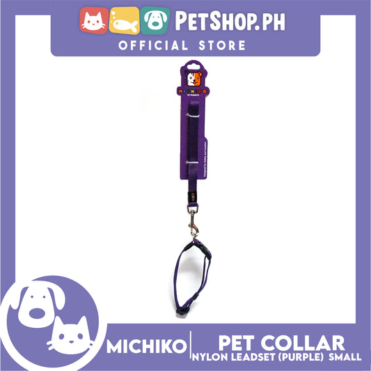 Michiko Nylon Collar Purple (Small) Pet Collar