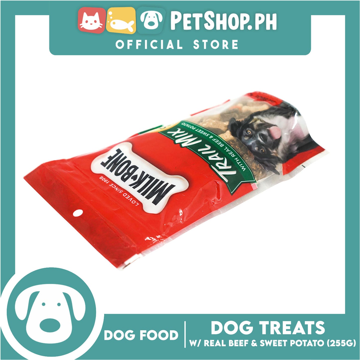Milk-Bone Trail Mix Chewy and Crunchy Dog Treats, Beef and Sweet Potato