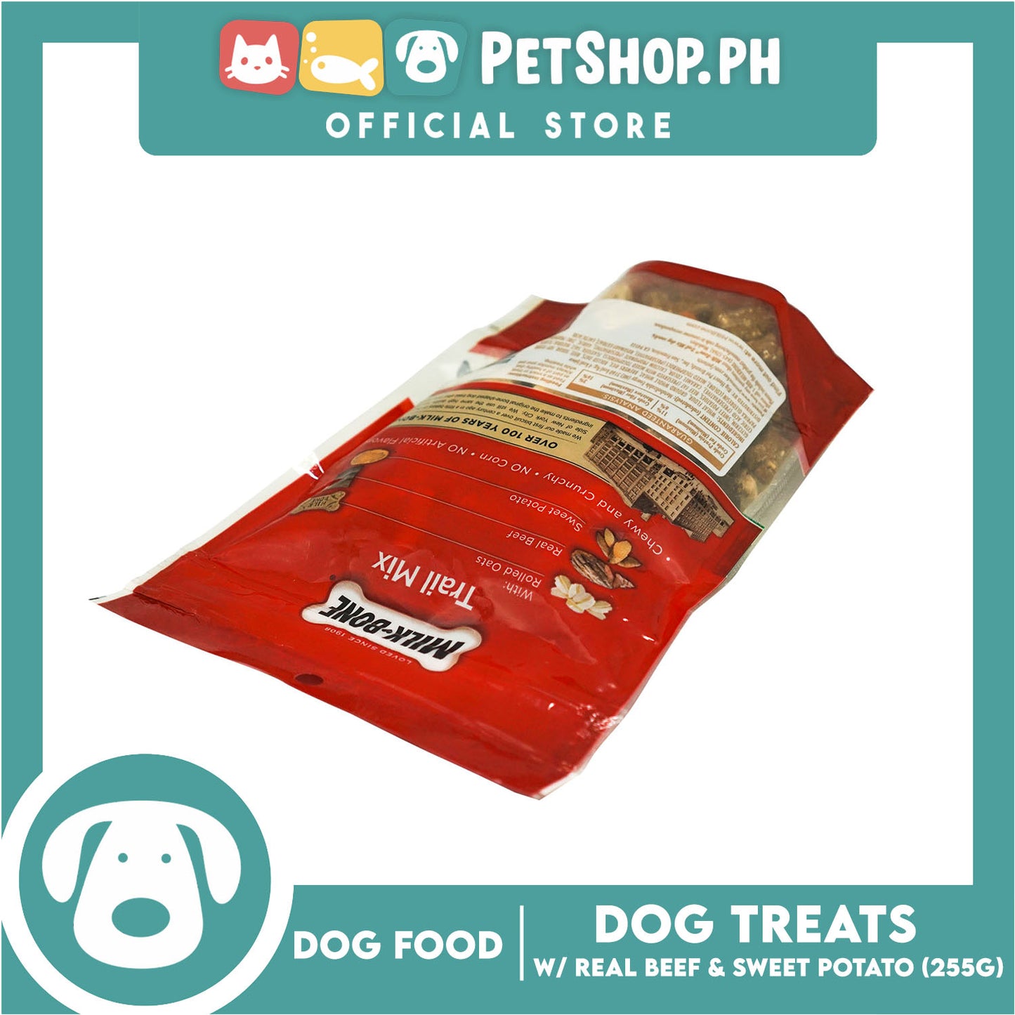 Milk-Bone Trail Mix Chewy and Crunchy Dog Treats, Beef and Sweet Potato