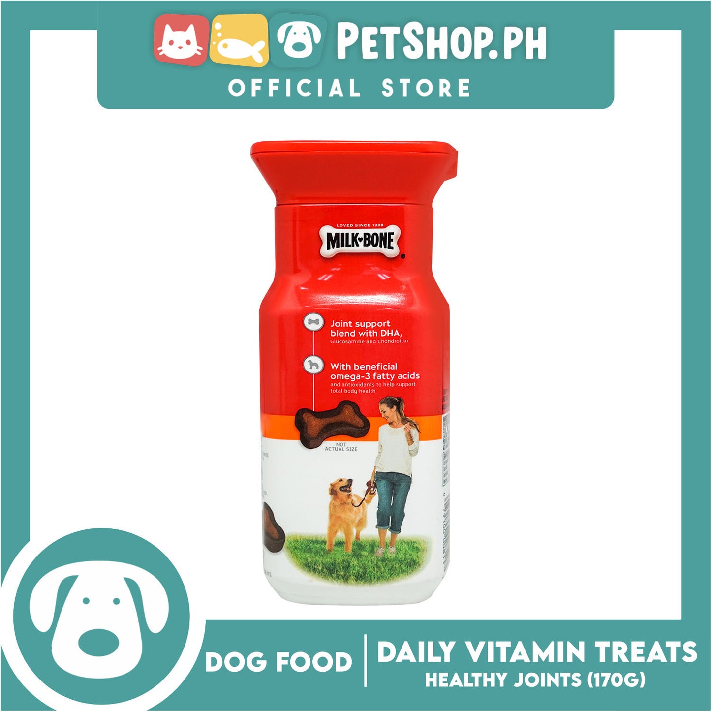 Milk-Bone Good Morning Healthy Joints Daily Vitamin Treats for Dogs 170g