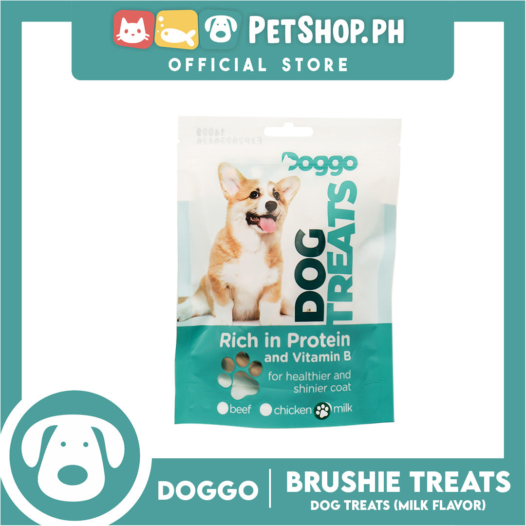 Doggo Dog Brushie Treats 80 grams, 10 pcs. (Milk Flavor)