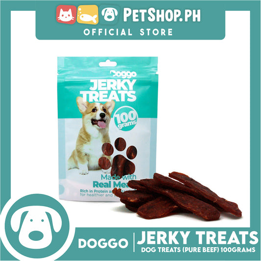 Doggo Dog Jerky Treats 100grams (Pure Beef)