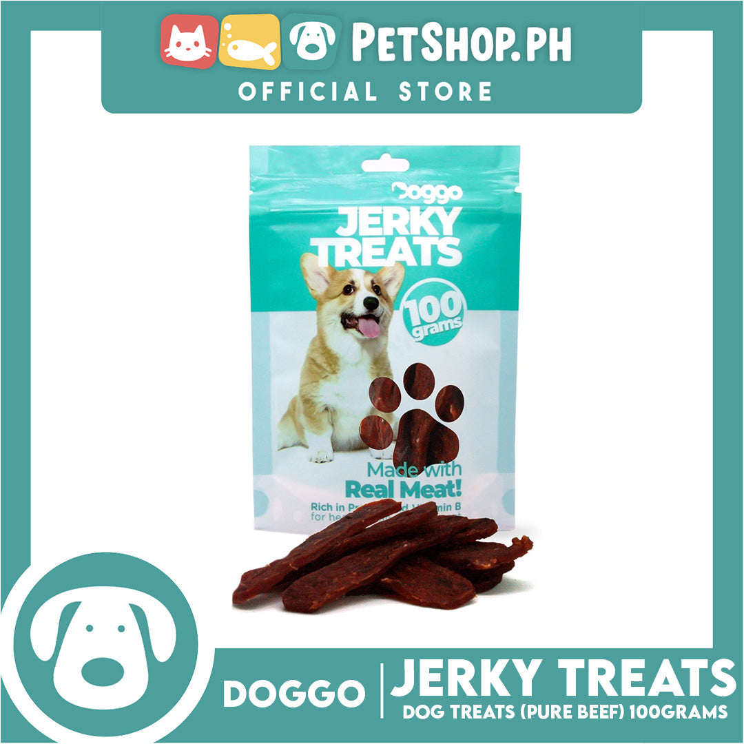 Doggo Dog Jerky Treats 100grams (Pure Beef)