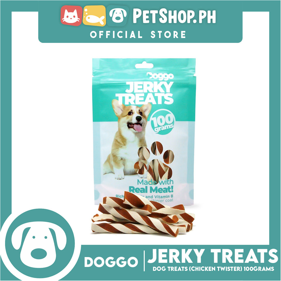 Doggo Dog Jerky Treats 100grams (Pure Chicken Twister) Treats for Your Dog