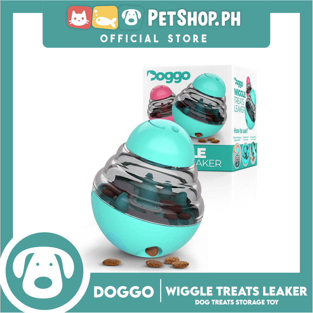 Doggo Dog Wiggle Treats Leaker (Blue Green) Storage Treats for Dog