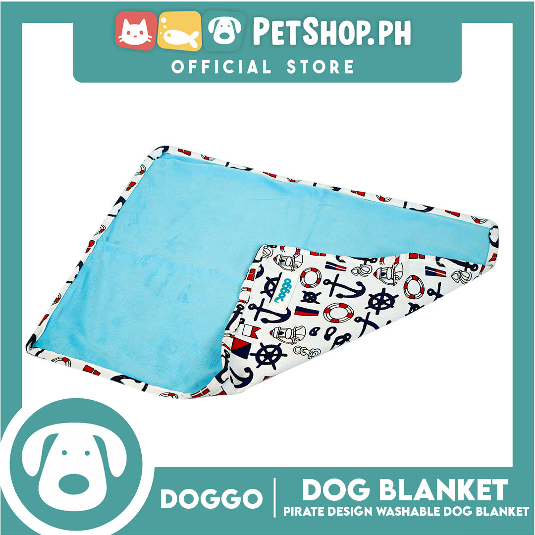 Doggo Dog Blanket Pirate Design Washable (Small)