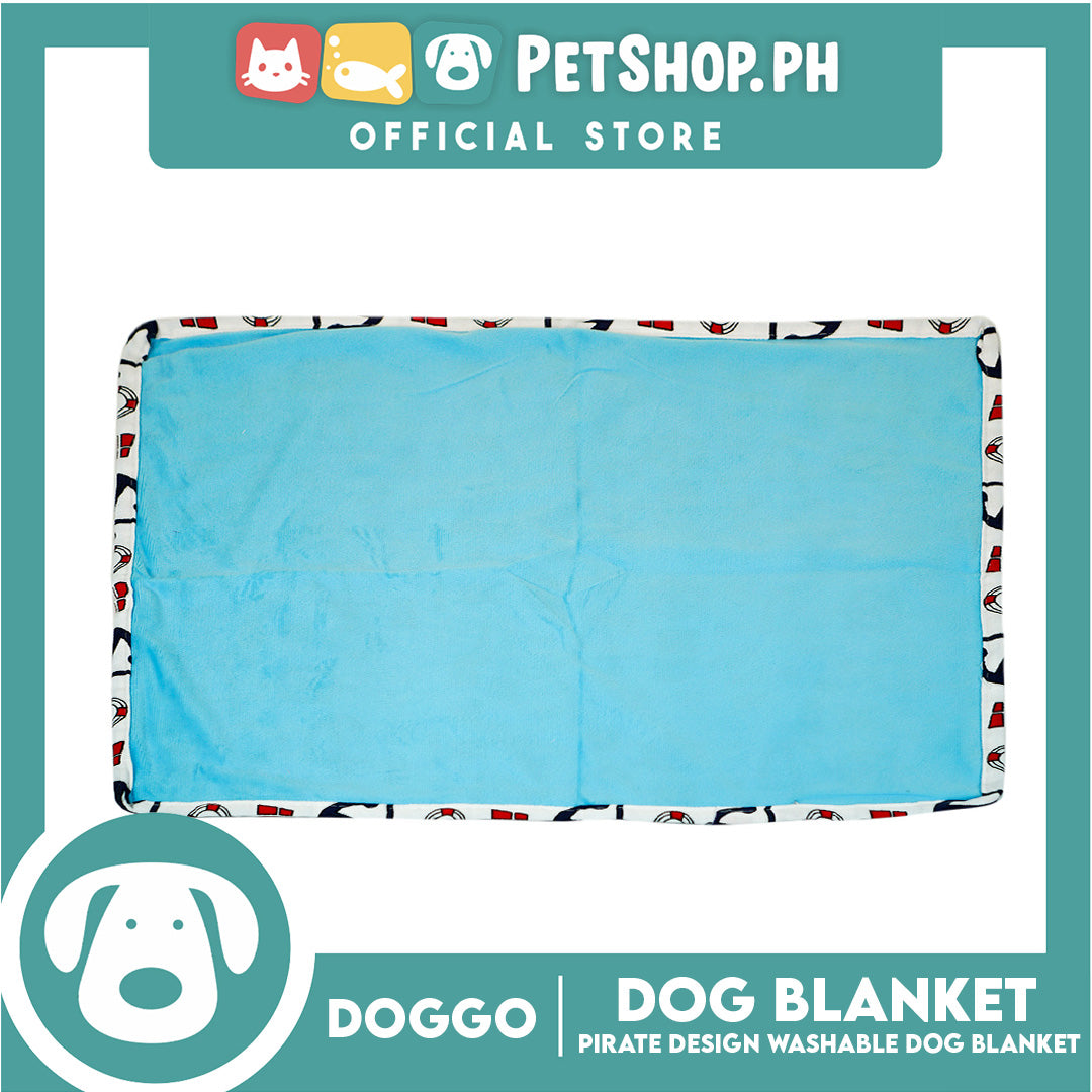 Doggo Dog Blanket Pirate Design Washable (Small)