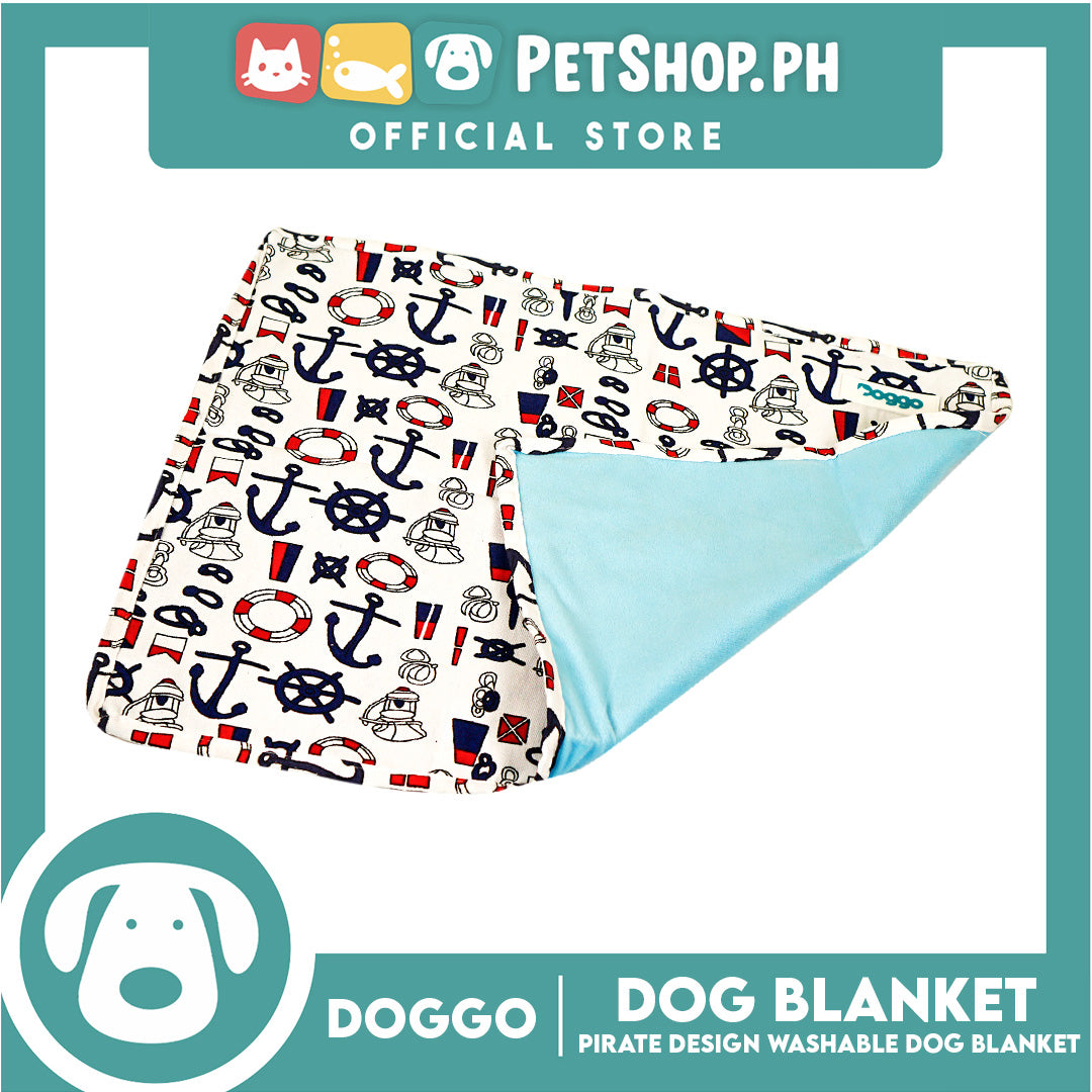 Doggo Dog Blanket Pirate Design Washable (Small)