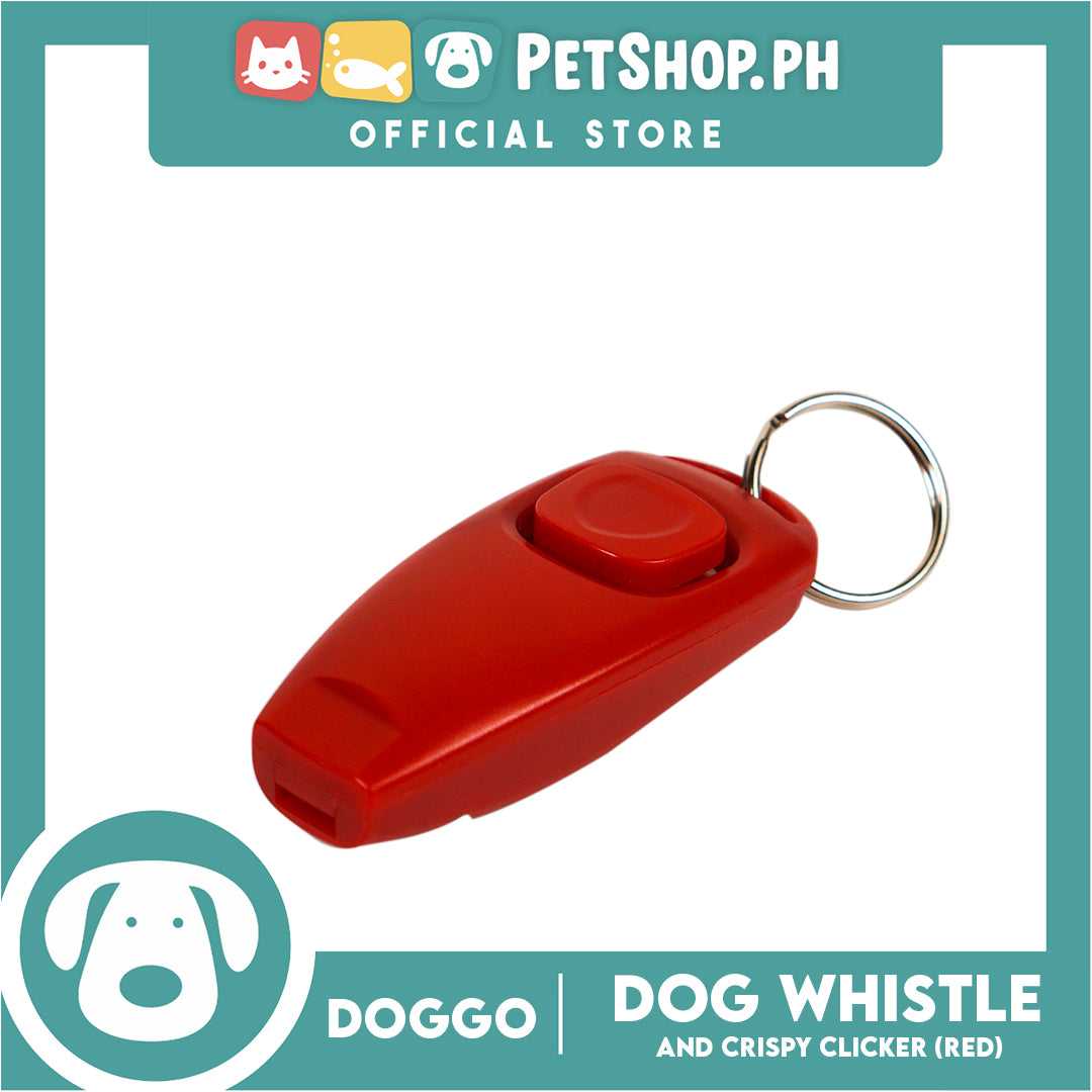 Doggo Dog Whistle and Crispy Clicker (Red)