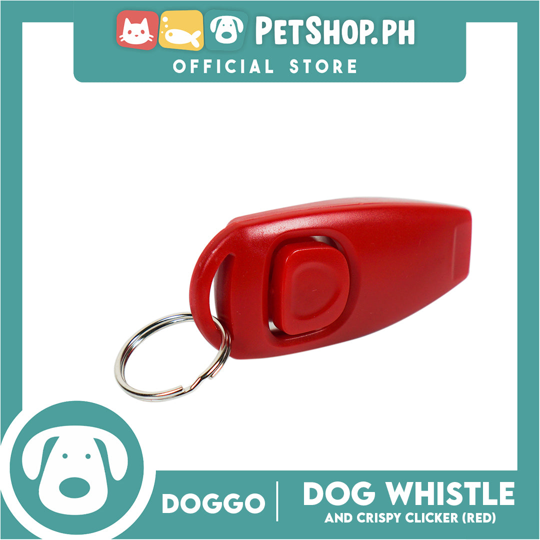 Doggo Dog Whistle and Crispy Clicker (Red)