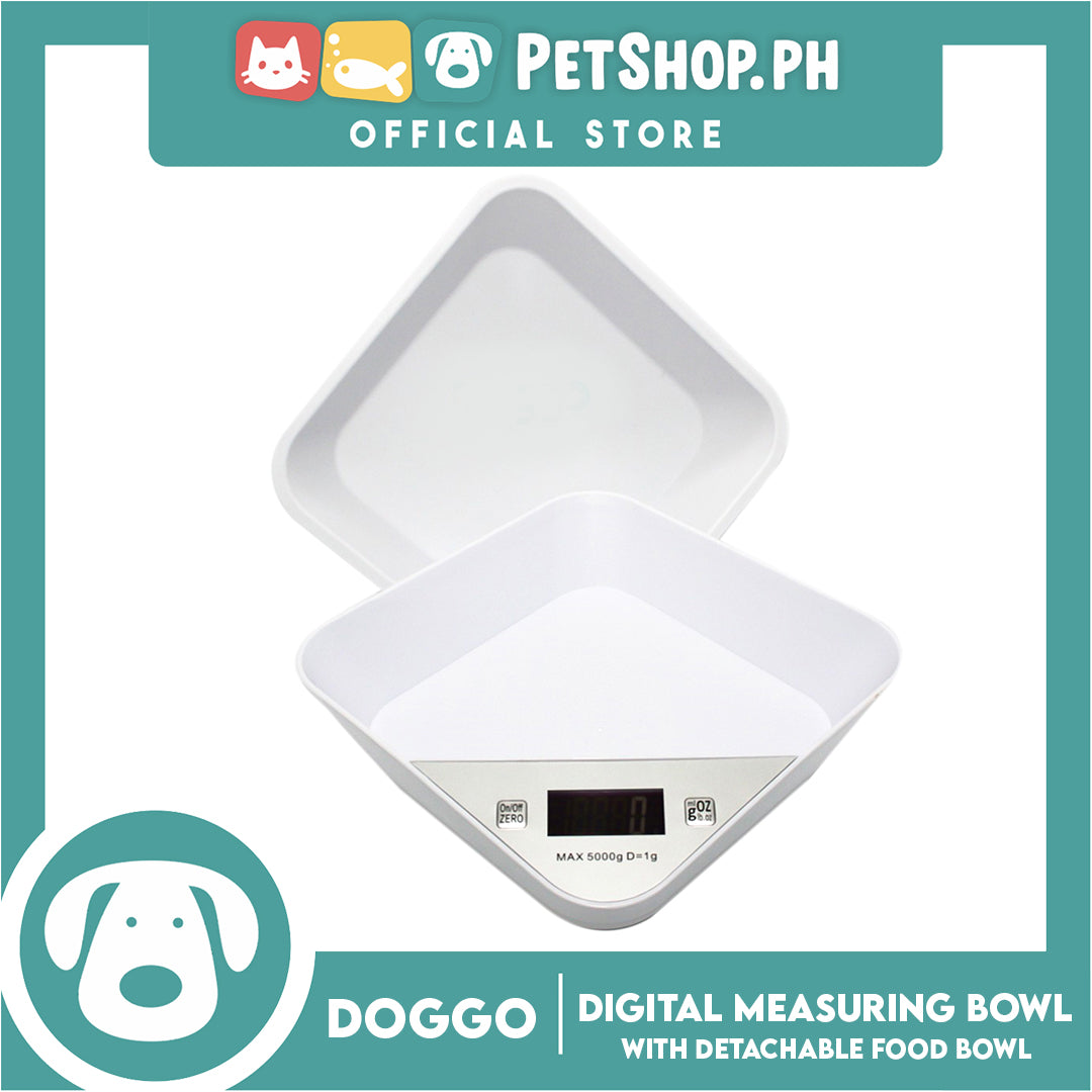 Doggo Digital Measuring Tray Scale with Detachable Food Bowl