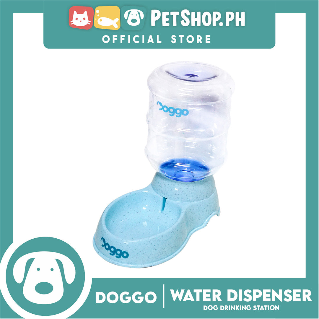 Doggo Automatic Water Dispenser Dog Drinking Station (Blue) 3.8L