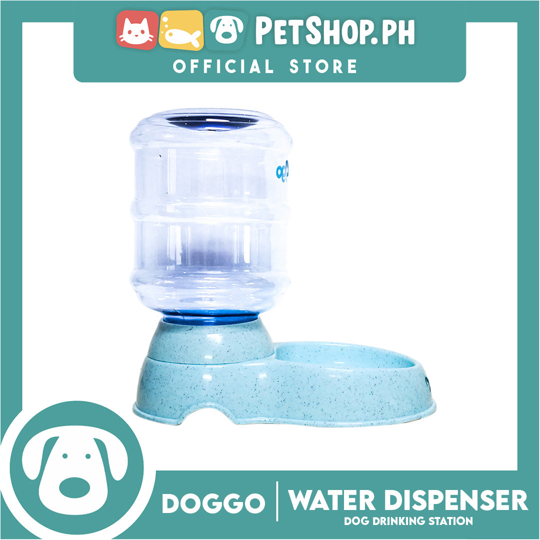 Doggo Automatic Water Dispenser Dog Drinking Station (Blue) 3.8L