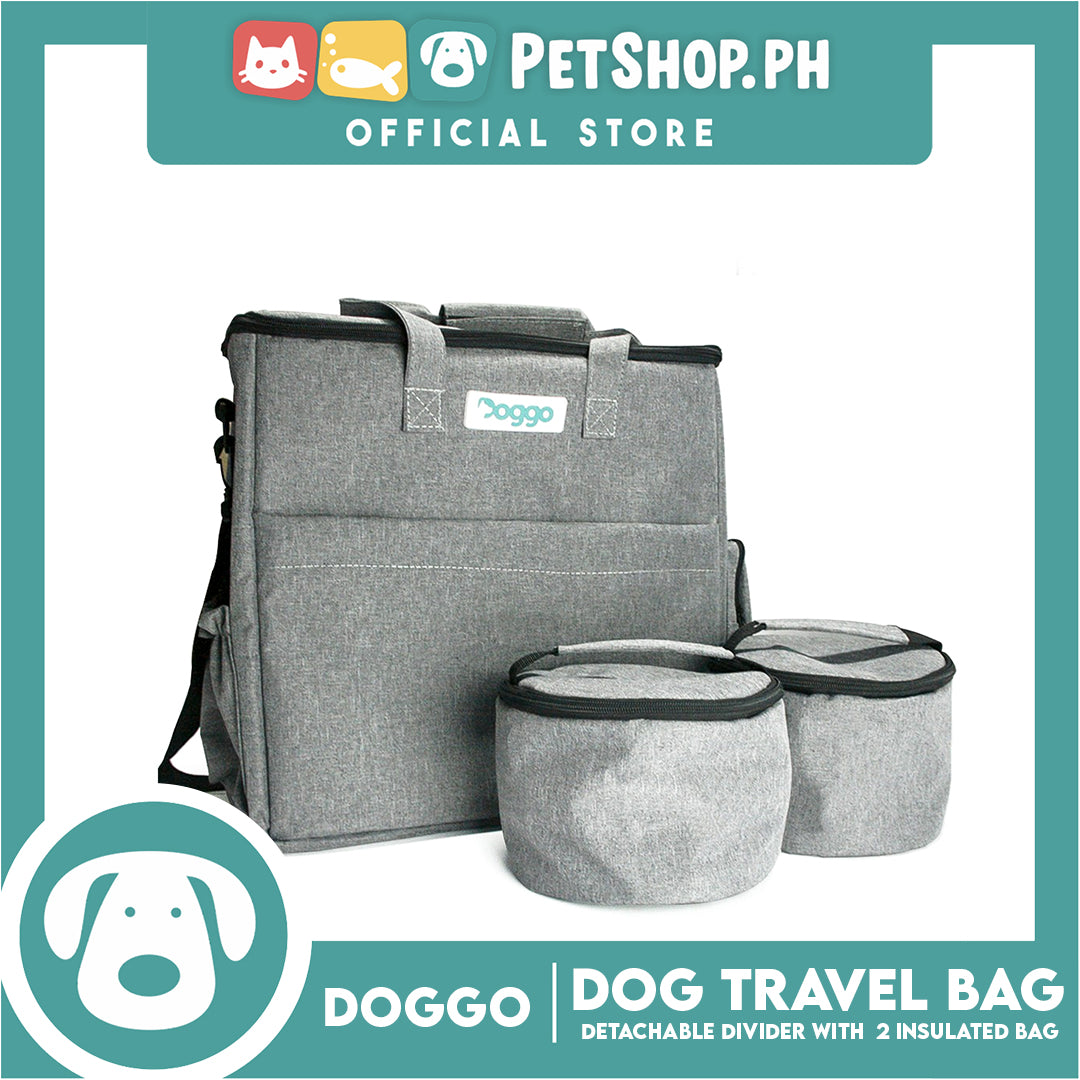 Doggo Bag With Strap Included With 7 compartments And 2 Insulated Bags Detachable Divider