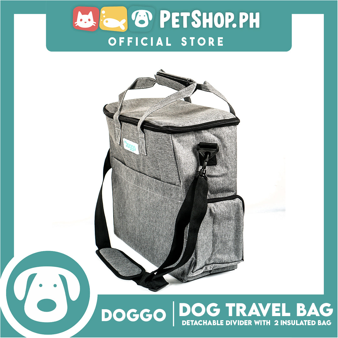 Doggo Bag With Strap Included With 7 compartments And 2 Insulated Bags Detachable Divider