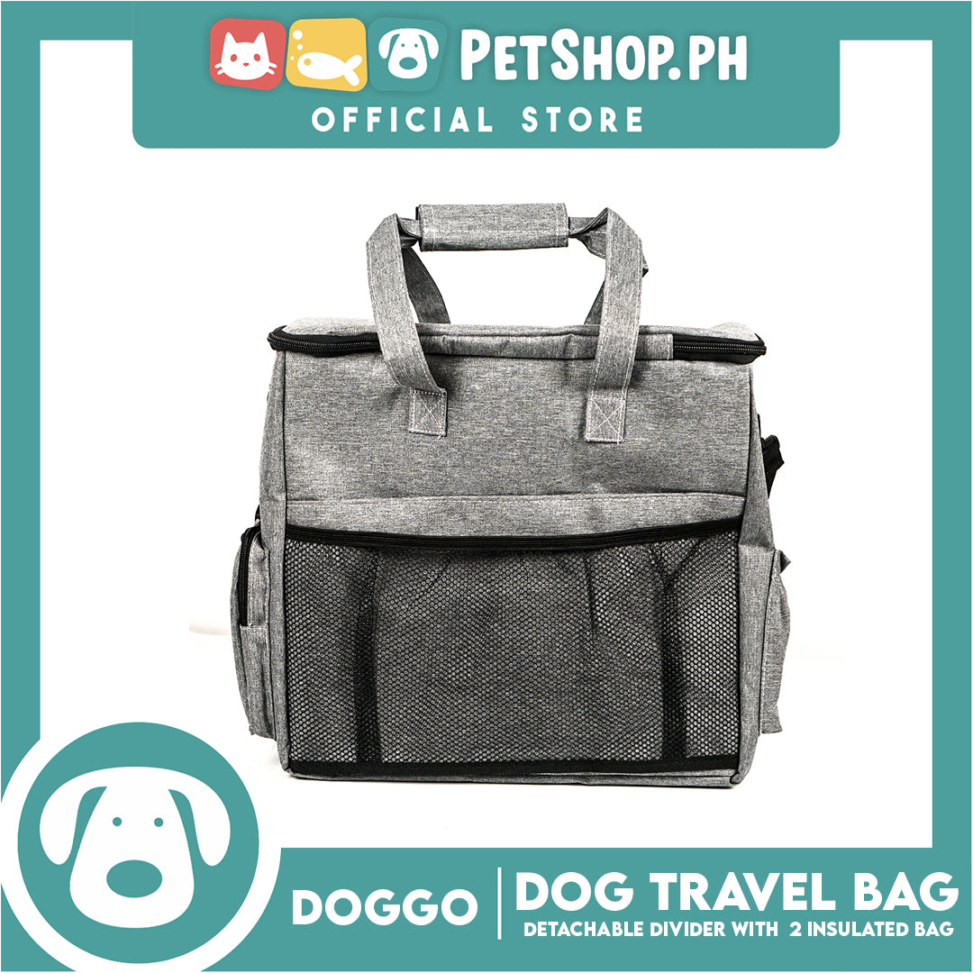 Doggo Bag With Strap Included With 7 compartments And 2 Insulated Bags Detachable Divider
