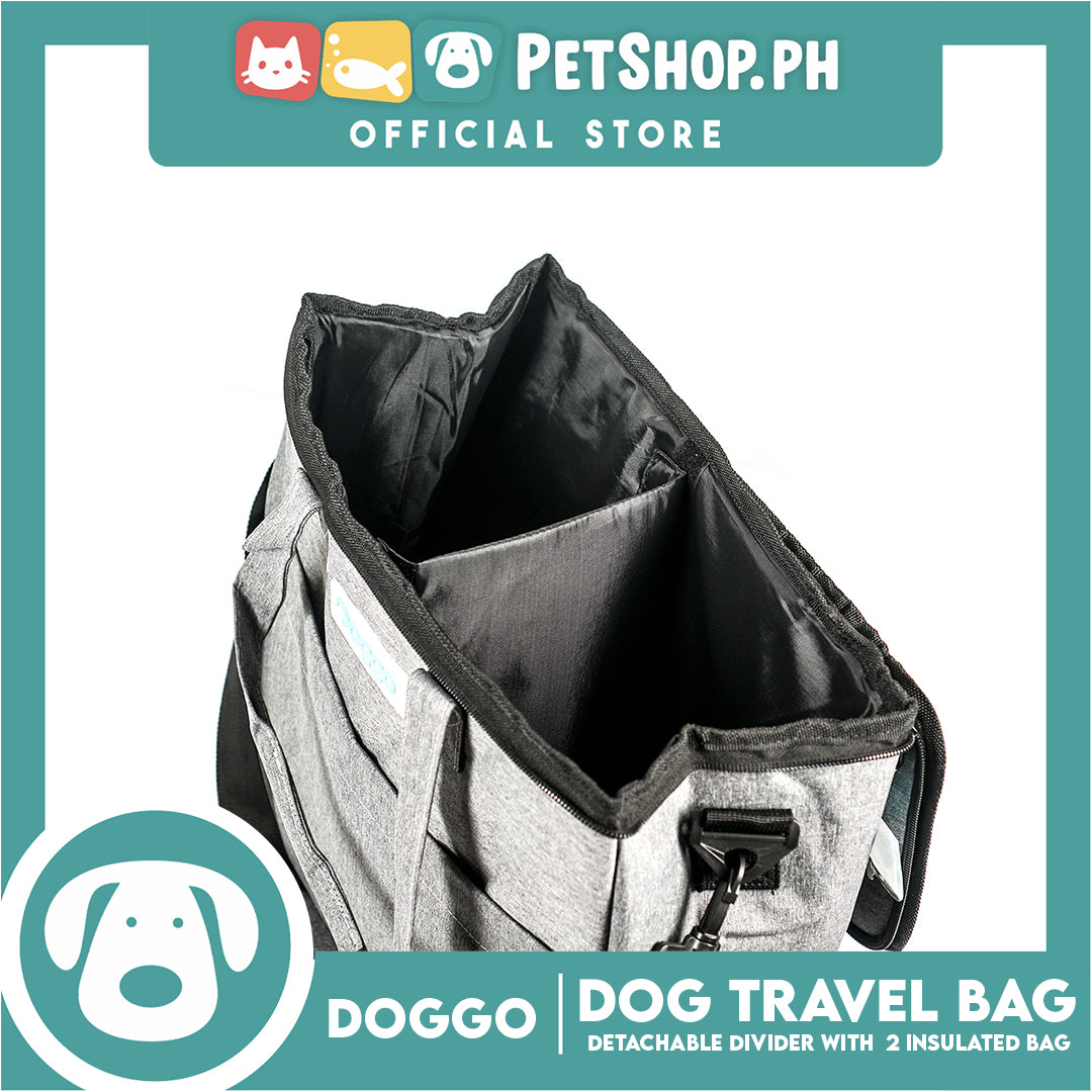 Doggo Bag With Strap Included With 7 compartments And 2 Insulated Bags Detachable Divider