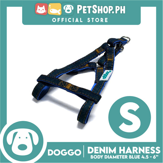 Doggo Denim Harness Small Size (Blue) Harness for Dog