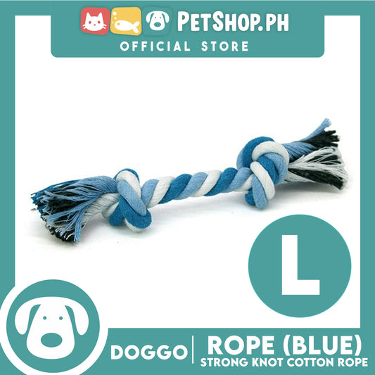 Doggo Rope Thick Fiber 11' ' Large Size (Blue) Perfect Toy for Dog
