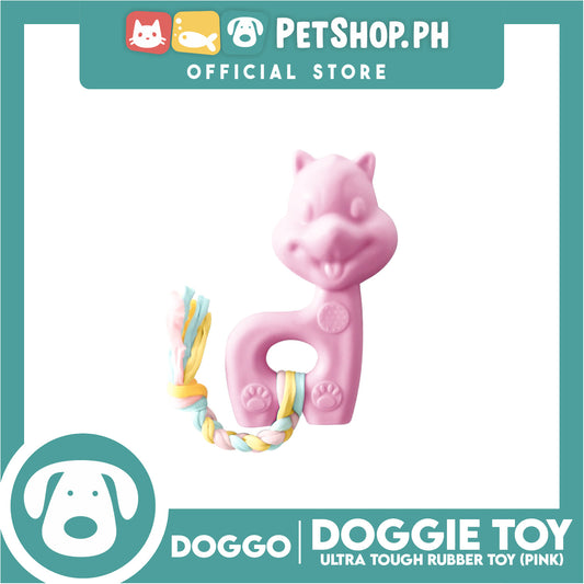 Doggo Doggie (Pink) Ultra Tough Rubber Pet Toy