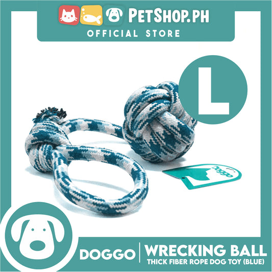 Doggo Wrecking Ball Large Size (Blue) Ultra Fiber Dog Toy