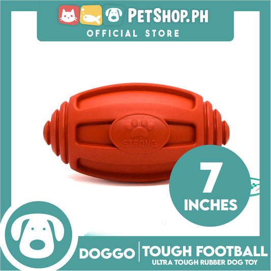 Doggo Tough Football Design (Red) Dog Toy Pet Toy for Adult