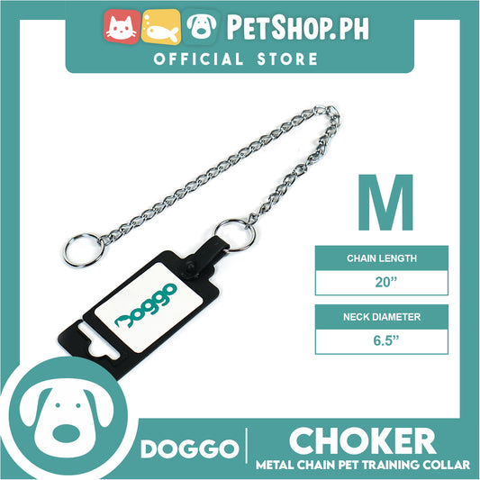 Doggo Choker (Medium) Stainless Steel Metal Choker for Your Dog